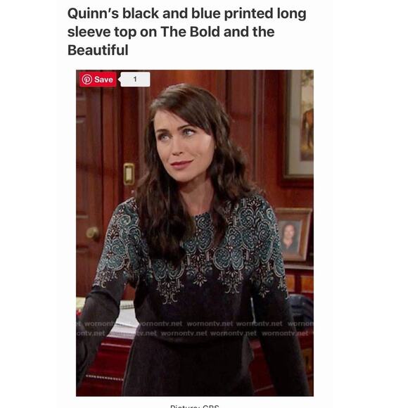 New NWT BCBG Maxazria Eugenie High Low Scroll Print Blouse MEDIUM Georgette Top - Picture 14 of 14